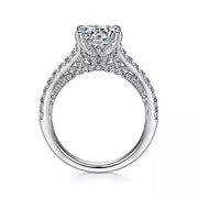 Anais - Platinum Round Diamond Engagement Ring