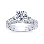 Reed - 14K White Gold Round Diamond Engagement Ring