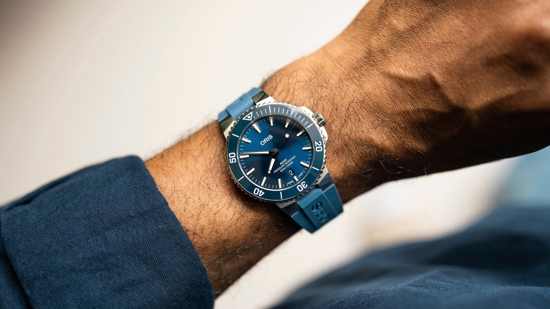 Oris aquis date 39.5 mm online