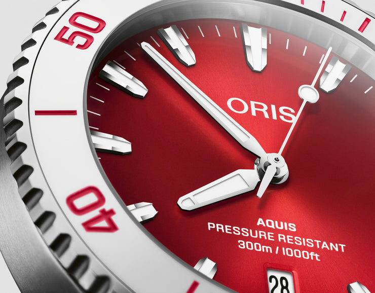 Oris Aquis Date Taste of Summer Watermelon Red - 2024 Christmas Catalog Pg. 7