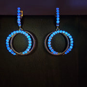3/4ctw GLOW Diamond Dangle Earrings