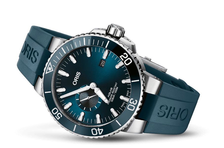Oris Aquis Small Second Date Blue Dial 45.5mm