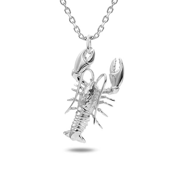 Sterling Silver Lobster Pendant