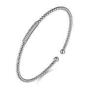 14K White Gold Bujukan Bead Bangle with Diamonds - 2024 Christmas Catalog Pg. 3