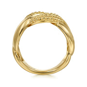 14K Yellow Gold Bujukan Link Chain Ladies Ring - 2024 Christmas Catalog Pg. 3