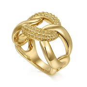 14K Yellow Gold Bujukan Link Chain Ladies Ring - 2024 Christmas Catalog Pg. 3