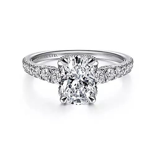 Herschel - Platinum Oval Diamond Engagement Ring