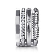 925 Sterling Silver Bujukan White Sapphire Easy Stackable Ring - 2024 Christmas Catalog Pg. 5