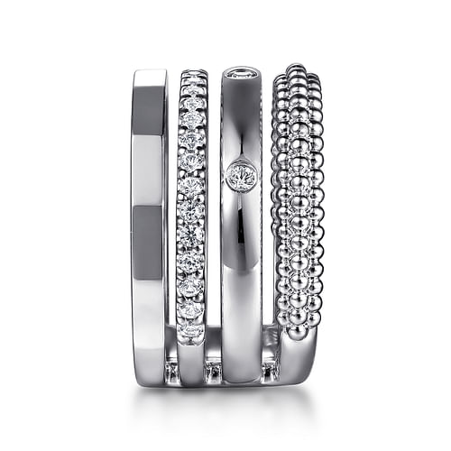 925 Sterling Silver Bujukan White Sapphire Easy Stackable Ring - 2024 Christmas Catalog Pg. 5