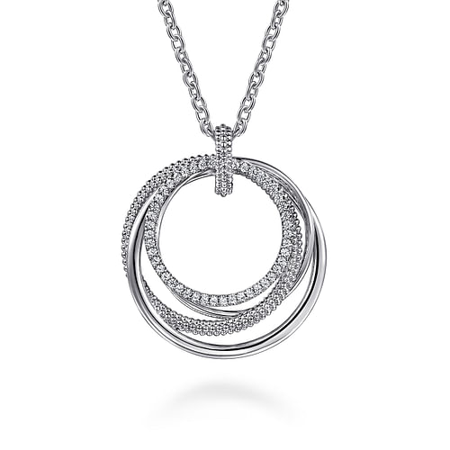 925 Sterling Silver Bujukan White Sapphire Pendant Drop Necklace - 2024 Christmas Catalog Pg. 5