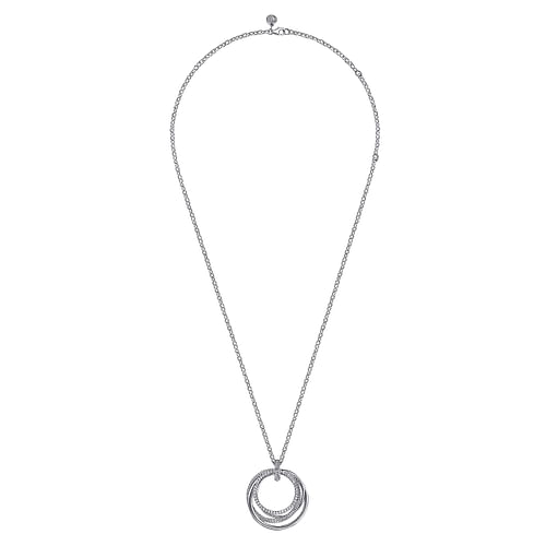 925 Sterling Silver Bujukan White Sapphire Pendant Drop Necklace - 2024 Christmas Catalog Pg. 5