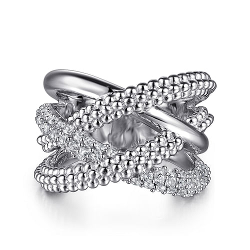 925 Sterling Silver Bujukan and White Sapphire Twisted Ring - 2024 Christmas Catalog Pg. 5