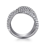 925 Sterling Silver Bujukan and White Sapphire Twisted Ring - 2024 Christmas Catalog Pg. 5