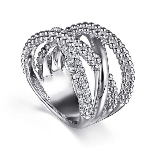 925 Sterling Silver Bujukan and White Sapphire Twisted Ring - 2024 Christmas Catalog Pg. 5