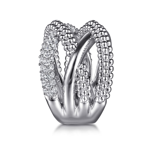 925 Sterling Silver Bujukan and White Sapphire Twisted Ring - 2024 Christmas Catalog Pg. 5