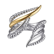 925 Sterling Silver and 14K Yellow Gold Bujukan Multiple Row Bypass Ring - 2024 Christmas Catalog Pg. 4