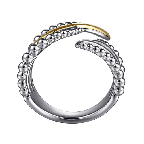 925 Sterling Silver and 14K Yellow Gold Bujukan Multiple Row Bypass Ring - 2024 Christmas Catalog Pg. 4