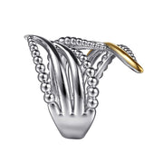 925 Sterling Silver and 14K Yellow Gold Bujukan Multiple Row Bypass Ring - 2024 Christmas Catalog Pg. 4