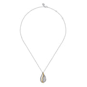 925 Sterling Silver and 14K Yellow Gold Bujukan Multiple Row Teardrop Pendant Necklace - 2024 Christmas Catalog Pg. 4