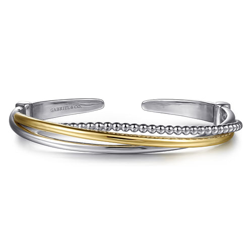 925 Sterling Silver and 14K Yellow Gold Bujukan Twisted Bangle Bracelet - 2024 Christmas Catalog Pg. 4