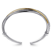 925 Sterling Silver and 14K Yellow Gold Bujukan Twisted Bangle Bracelet - 2024 Christmas Catalog Pg. 4