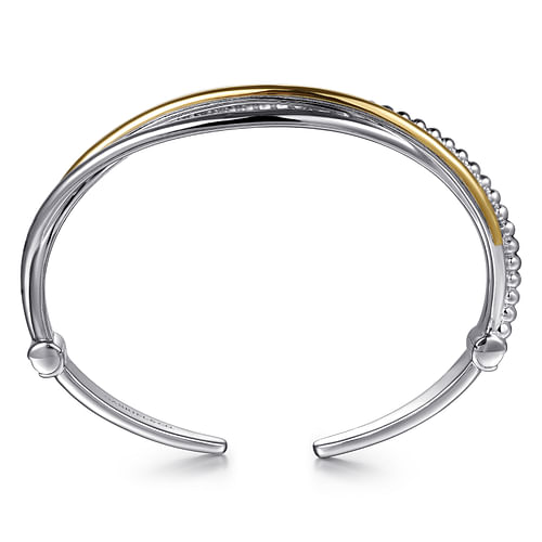 925 Sterling Silver and 14K Yellow Gold Bujukan Twisted Bangle Bracelet - 2024 Christmas Catalog Pg. 4