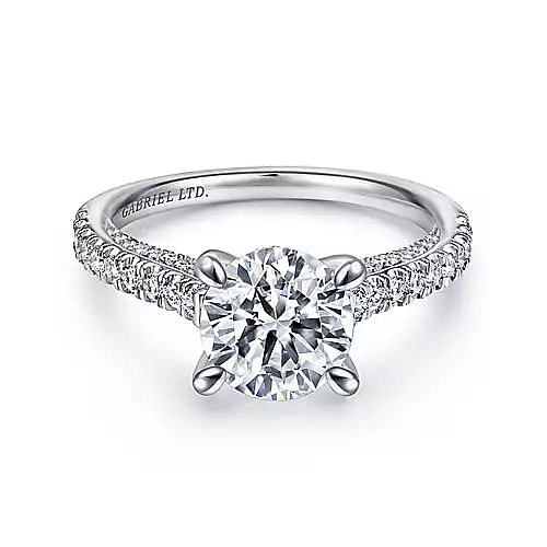 14K White Gold Diamond Spikes Bypass Ladies Ring, Shop 14k White Gold  Kaslique Rings