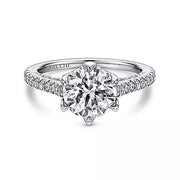 Adelaide - Platinum Round Diamond Engagement Ring