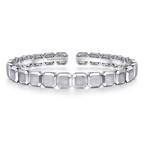 Sterling Silver Open Cuff Hexagon Bangle - 2024 Christmas Catalog Pg. 6