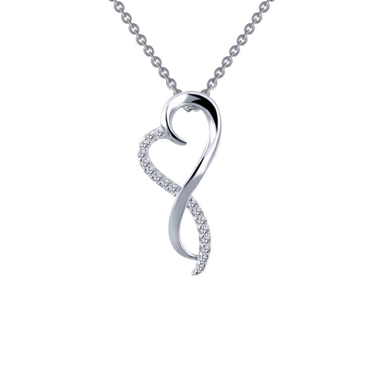 Infinity Heart Necklace Pendant
