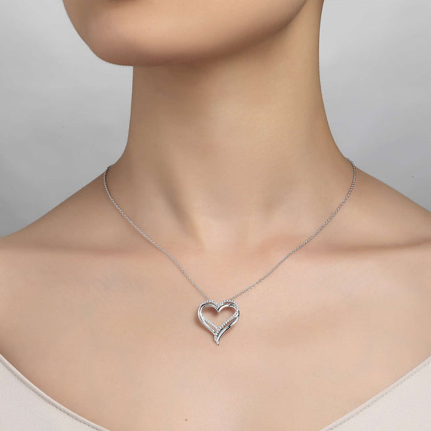 Double-Heart Pendant Necklace