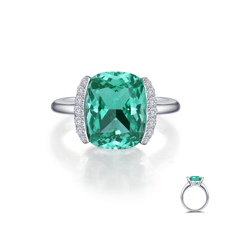Fancy Lab-Grown Sapphire Ring