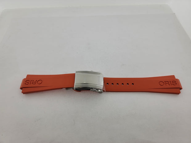 Oris 43.5mm Aquis Orange Rubber Strap