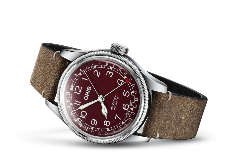 Oris Big Crown Pointer Date Red Dial 40mm Garrick Jewelers PA