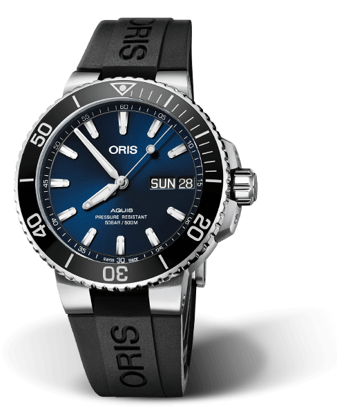 Oris Aquis Big Day Date Blue Dial - Main Image