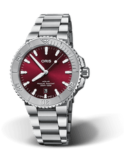 Oris Aquis Date Relief Cherry Red Dial 43.5mm