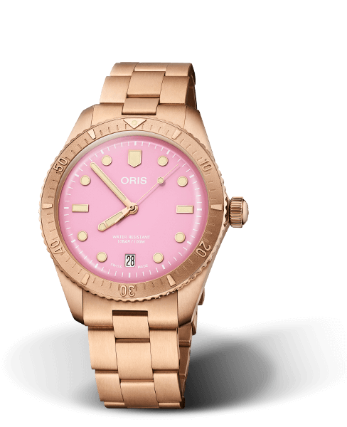 Oris Divers 65 Cotton Candy Pink Dial 38mm