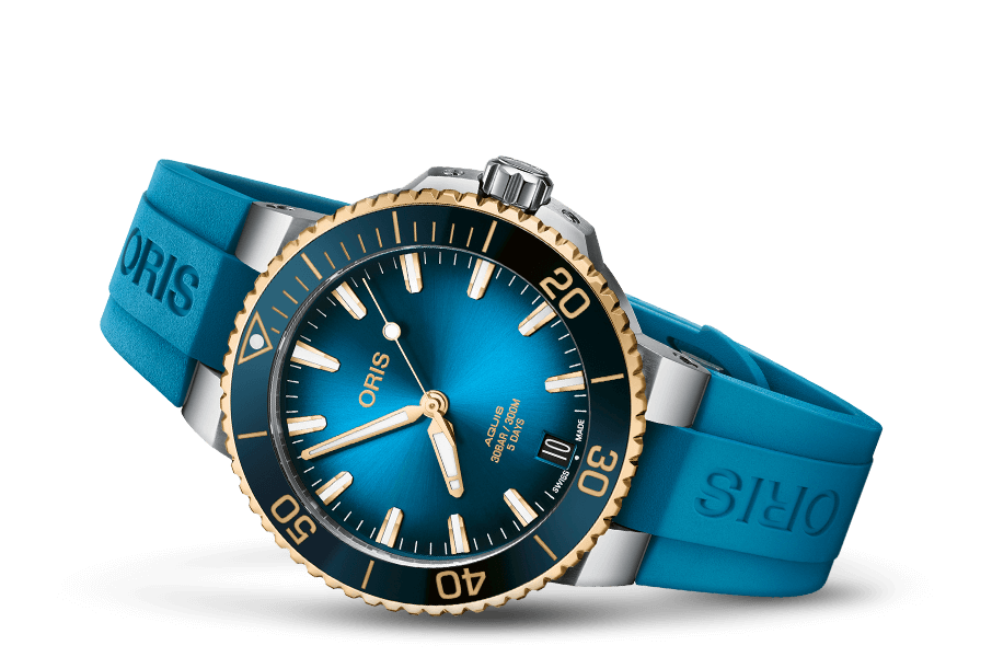 Oris Aquis Bico Date Calibre 400 41.5mm Blue Dial – Garrick