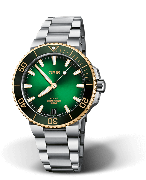 Oris Aquis Bico Date Calibre 400 Green Dial – Garrick