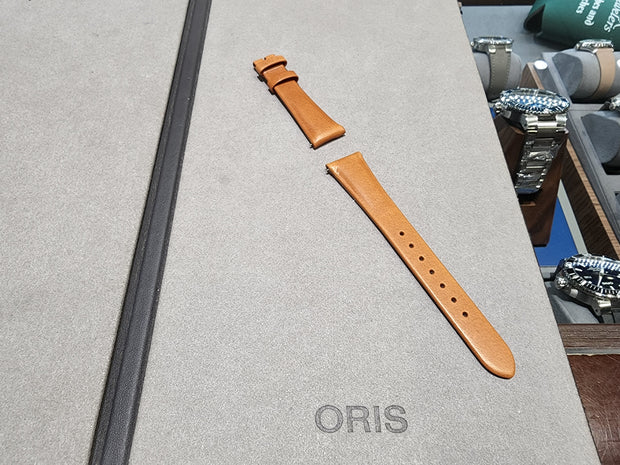 Oris 36mm Pointer Date Brown Leather Strap (No Buckle)