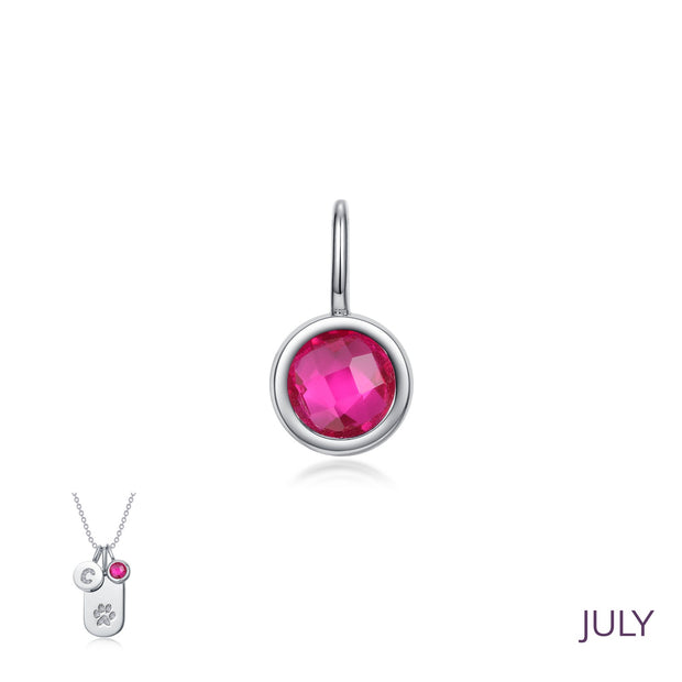July Birhstone Love Pendant