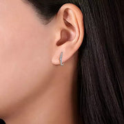 Page 4 - 14K White Gold 15mm Diamond Huggies