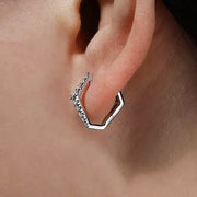 Page 4 - 14K White Gold 15mm Diamond Huggies