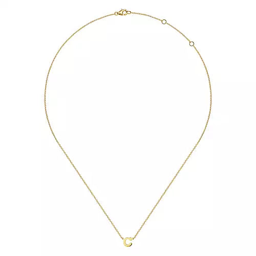 Page 4 - 14K Yellow Gold C Initial Necklace