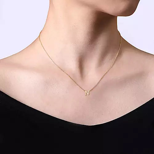 Page 4 - 14K Yellow Gold N Initial Necklace
