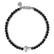 Page 5 - Sterling Silver Cross Bracelet with Onyx Beads
