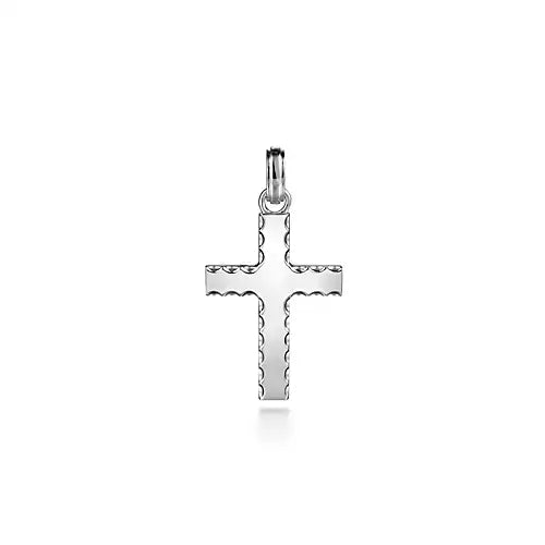 Page 5 - Sterling Silver Cross Pendant with Beveled Trim