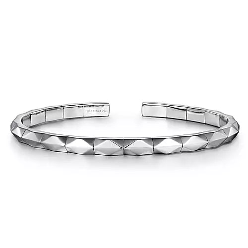 Page 5 - Sterling Silver Faceted Open Cuff Bracelet