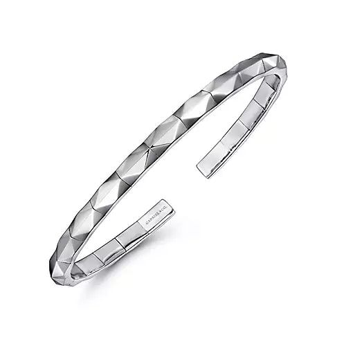 Page 5 - Sterling Silver Faceted Open Cuff Bracelet