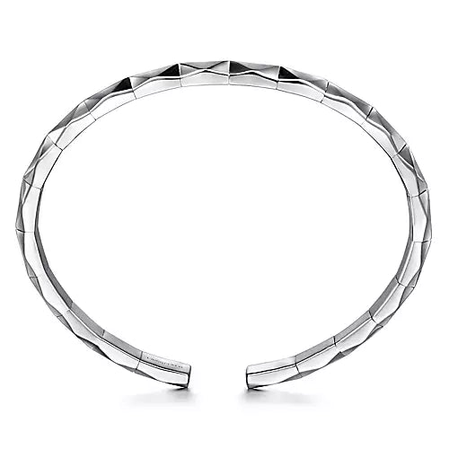 Page 5 - Sterling Silver Faceted Open Cuff Bracelet